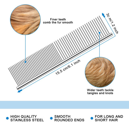⏰🔥 Professional Pet Shedding Comb – Effectively Removes Loose Hair 🐾✅
