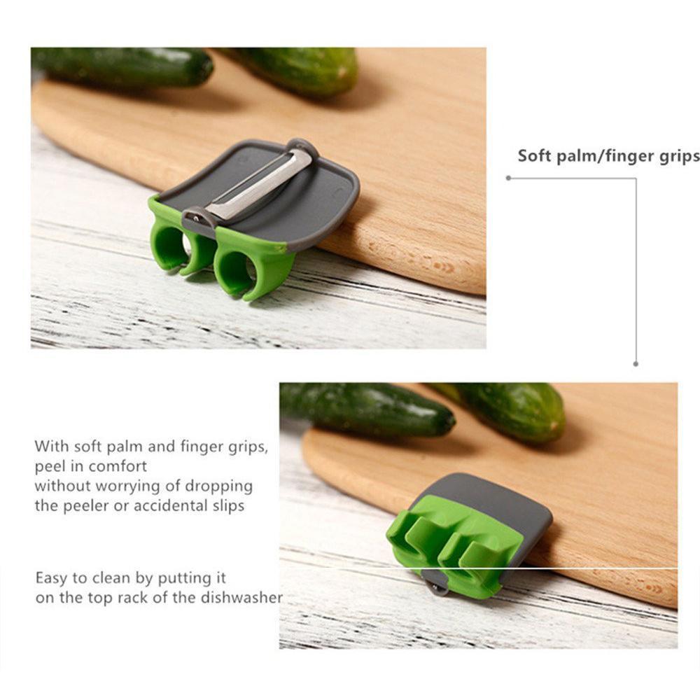 🥕50% OFF NOW! Sharp Blade Finger Peeler – Palm Handheld Vegetable Fruit Peeler, Portable Stainless Steel Finger Peeler for Potato, Carrot, Apple & Kitchen Prep
