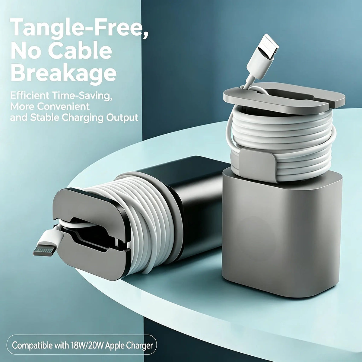 💥Buy 1 get 1 free 🔥2-in-1  Charger Protector with Cord Wrap for 18W/20W Adapters ✅