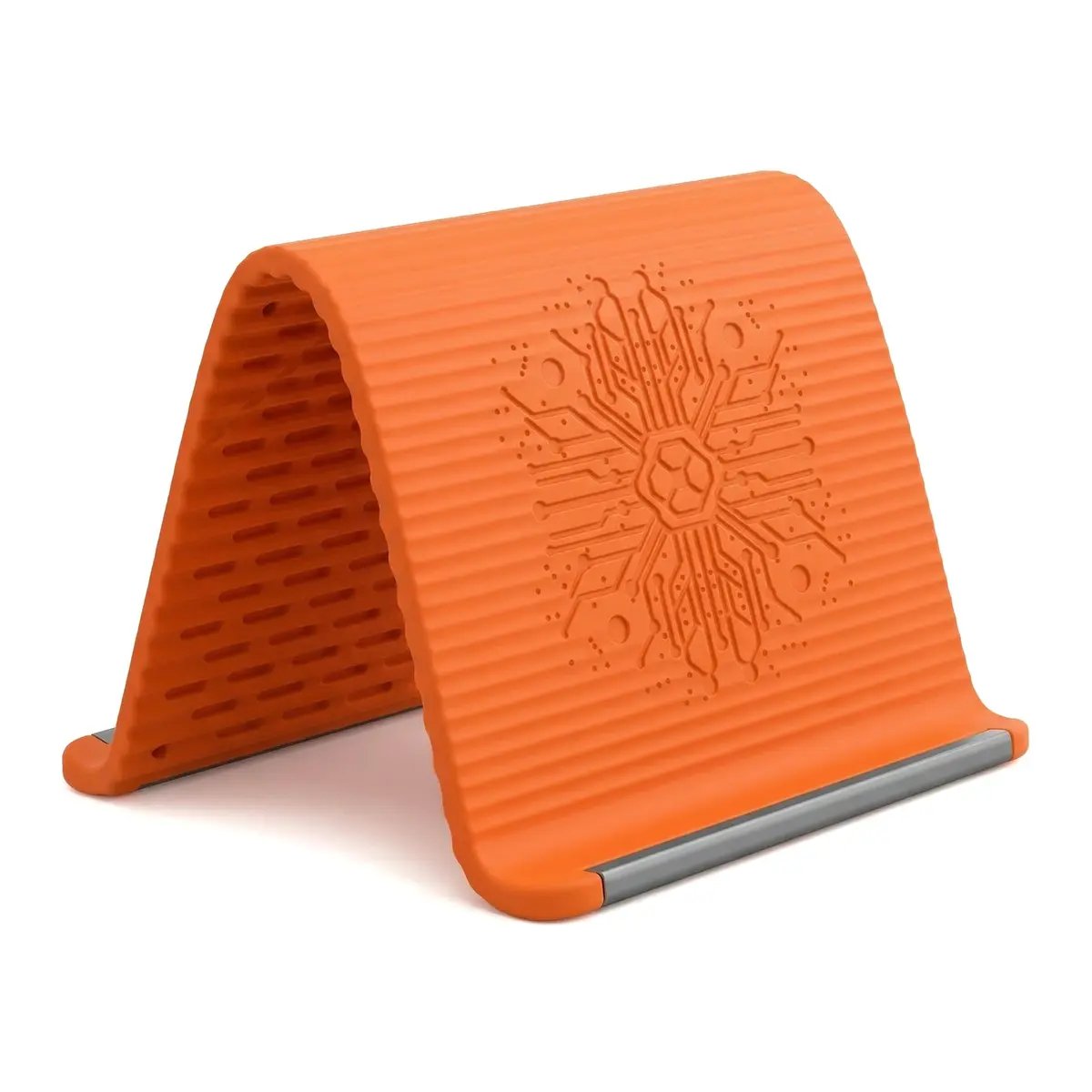 Soporte de teléfono de silicona flexible, diseño plegable, enrollable y moldeable