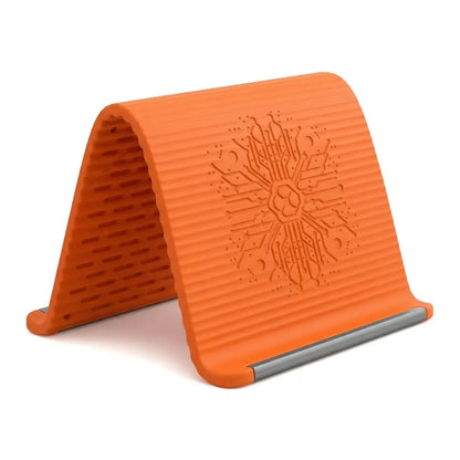 Soporte de teléfono de silicona flexible, diseño plegable, enrollable y moldeable