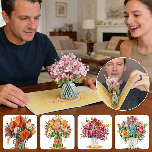 💗35K+ SOLD! 🌼💌 Forever-Blooming 3D Flower Pop-Up Card– Personalized Love Message & Everlasting Bloom 🎁