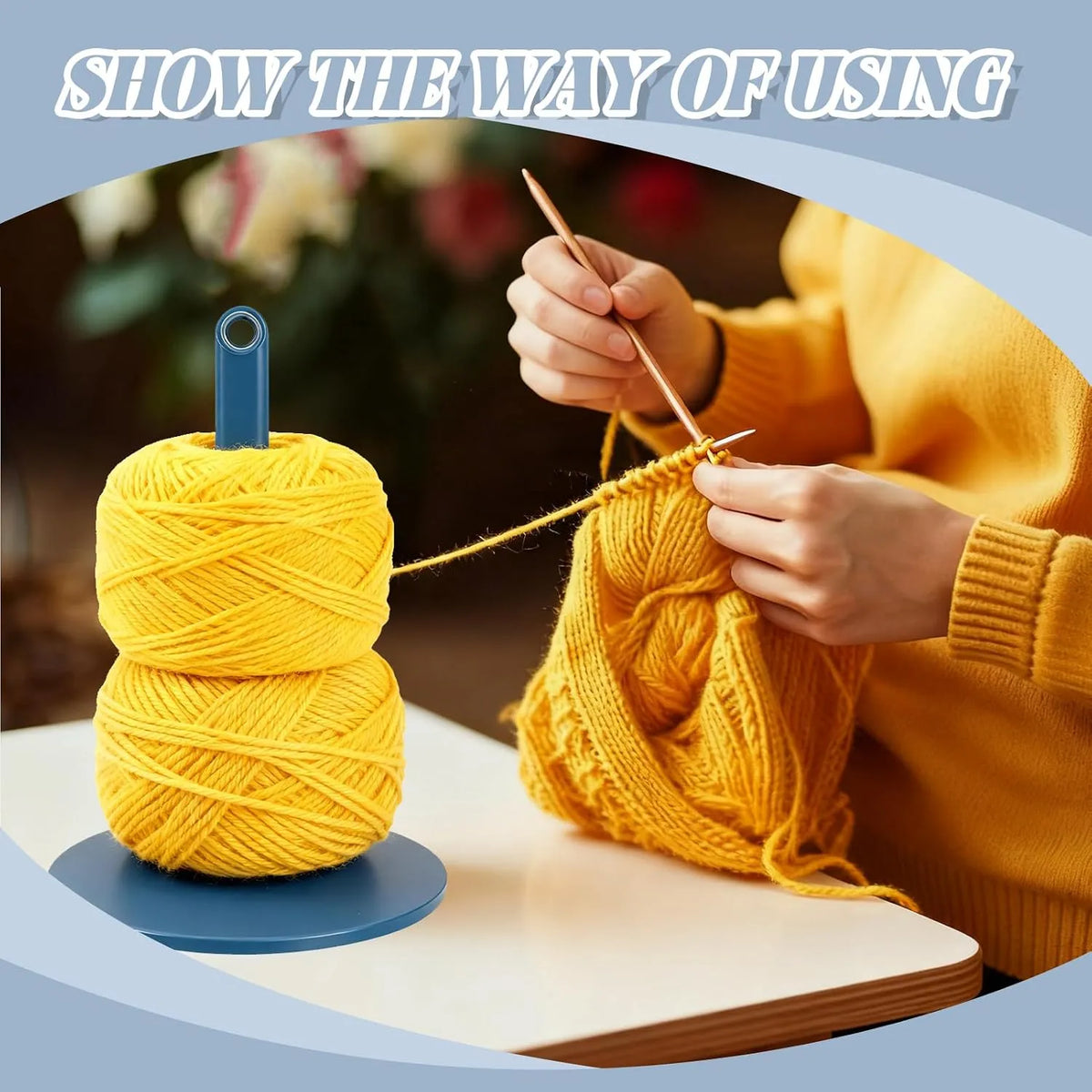 🧶Portable Yarn Holder