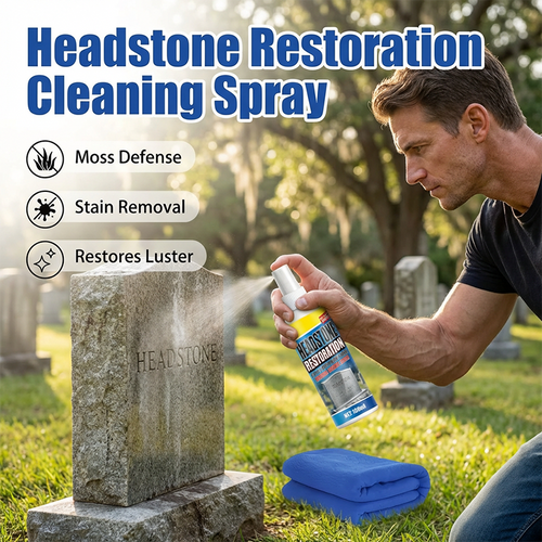 ✨ Headstone Restoration Cleaning Spray 🕯️