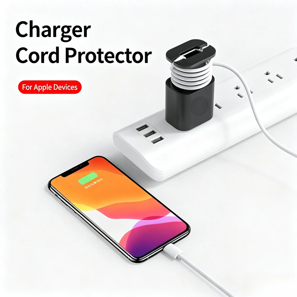 💥Buy 1 get 1 free 🔥2-in-1  Charger Protector with Cord Wrap for 18W/20W Adapters ✅