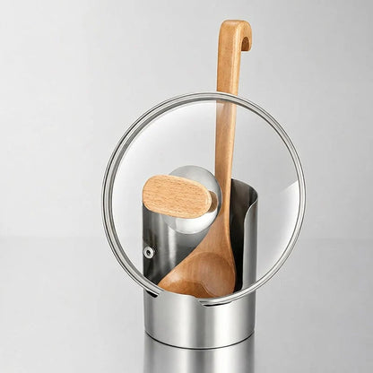 🥳2026 HOT SALE🥳💞50K+ SOLD!🍳🧑‍🍳 ! Multi-Functional Kitchen Utensil Holder – Holds pot lids, spatulas & cutting boards. Thickened stainless steel, space‐saving. 🛡️✨