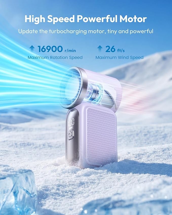 ❄️ Portable High-Speed Mini Fan 💨 Durable Compact Handheld Cooling Fan
