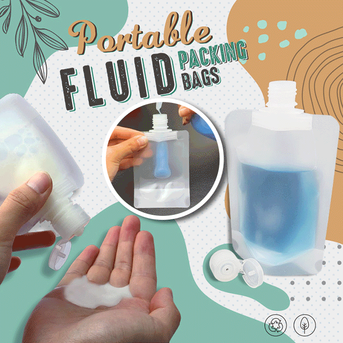 🌷🔥LAST DAY SALE 50% OFF - Portable Travel Fluid Makeup Packing Bag(10 Pcs）
