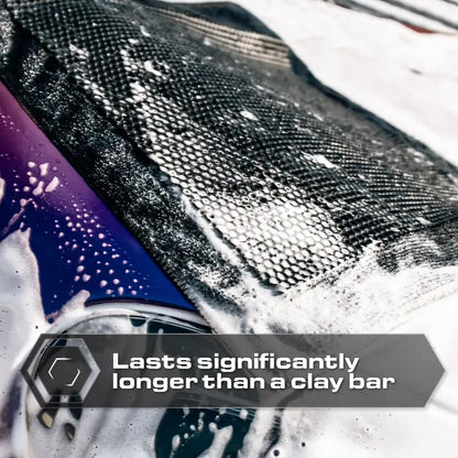 🔥12'x12' Synthetic Clay Towel – Auto Decontamination for Paint & Glass, Reusable Detailing Tool