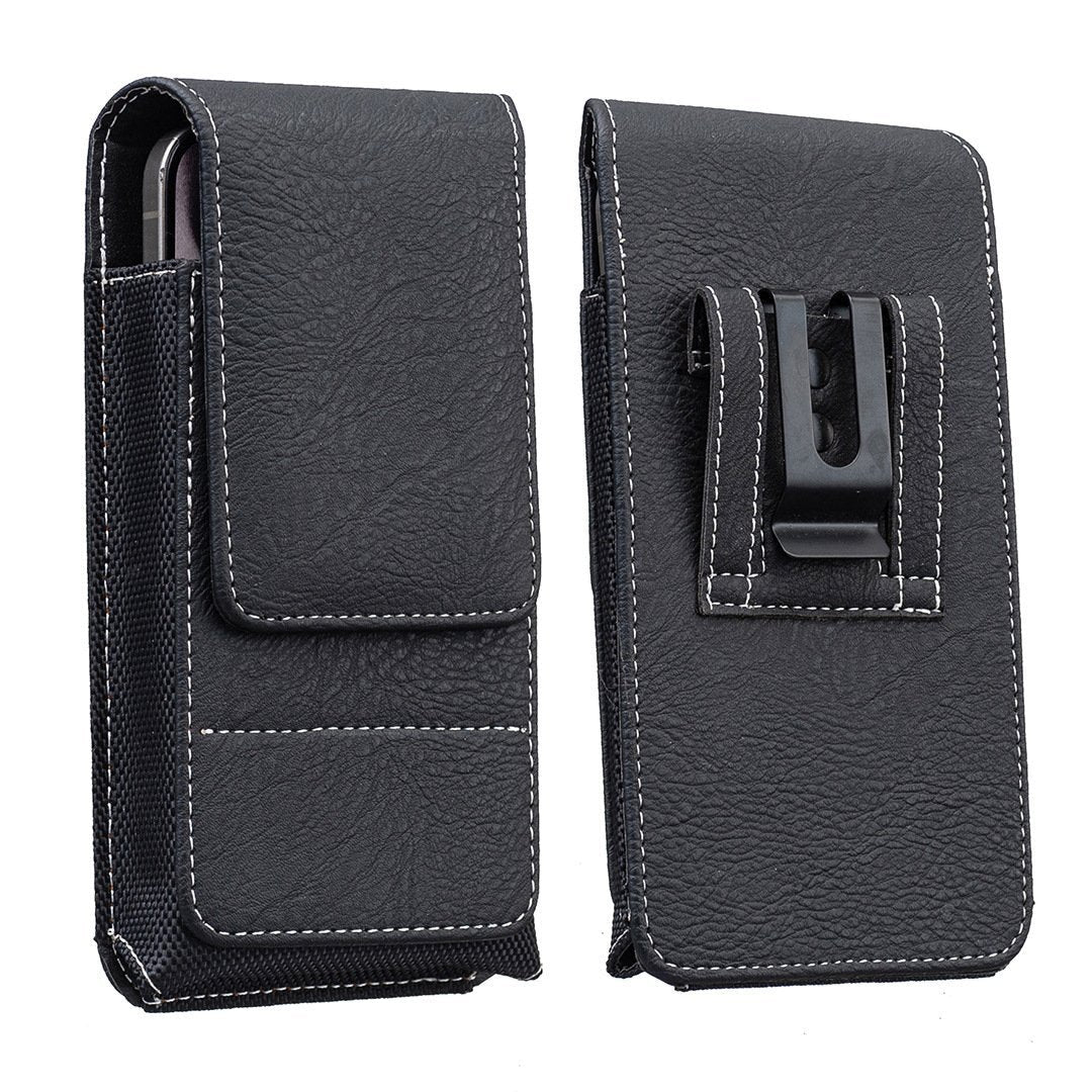 🔥Waist Belt Cell Phone Pouch 📱 Multi-Pocket Leather Holster with Card Holder