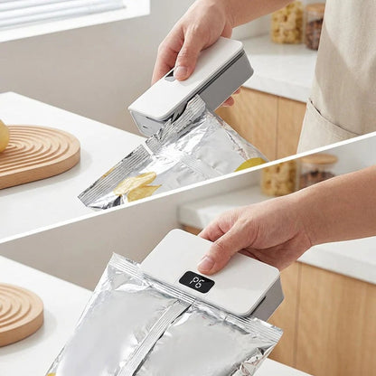 🥳2026 HOT SALE🥳💞50K+ SOLD!⏰⚡ 50% OFF! Rechargeable Bag Sealer – No batteries needed, USB-C charging. Magnetic back for fridge storage. 6 heat settings for any bag. Keeps food fresh longer. 🧊✨