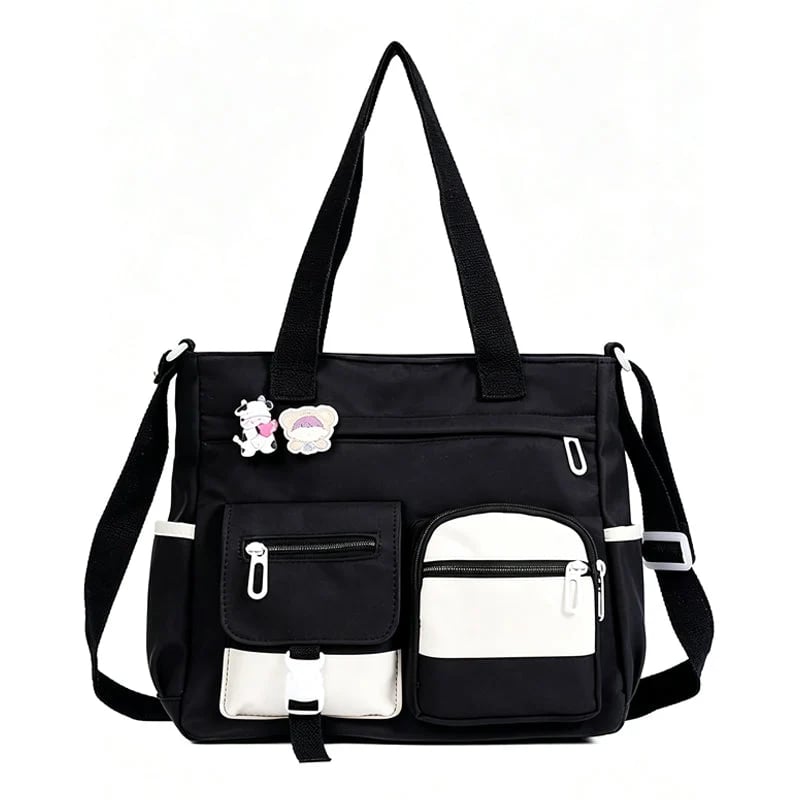 ✨Large Capacity Multi-Pocket Canvas Tote Bag