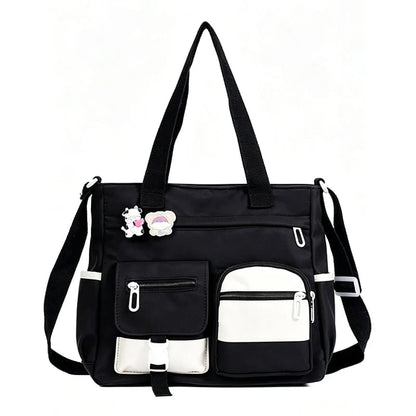 ✨Large Capacity Multi-Pocket Canvas Tote Bag