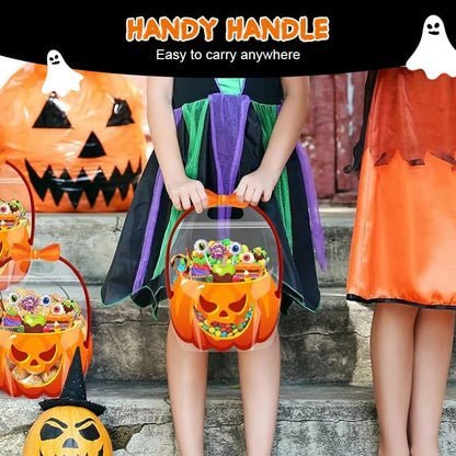 🎃10/30/50 Pcs Halloween Plastic Goodie Bags, Trick or Treat Candy Bags