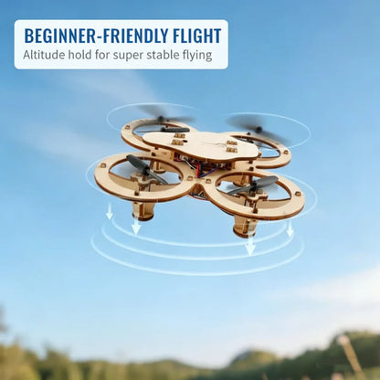 Kit de construcción de dron de madera DIY para niños