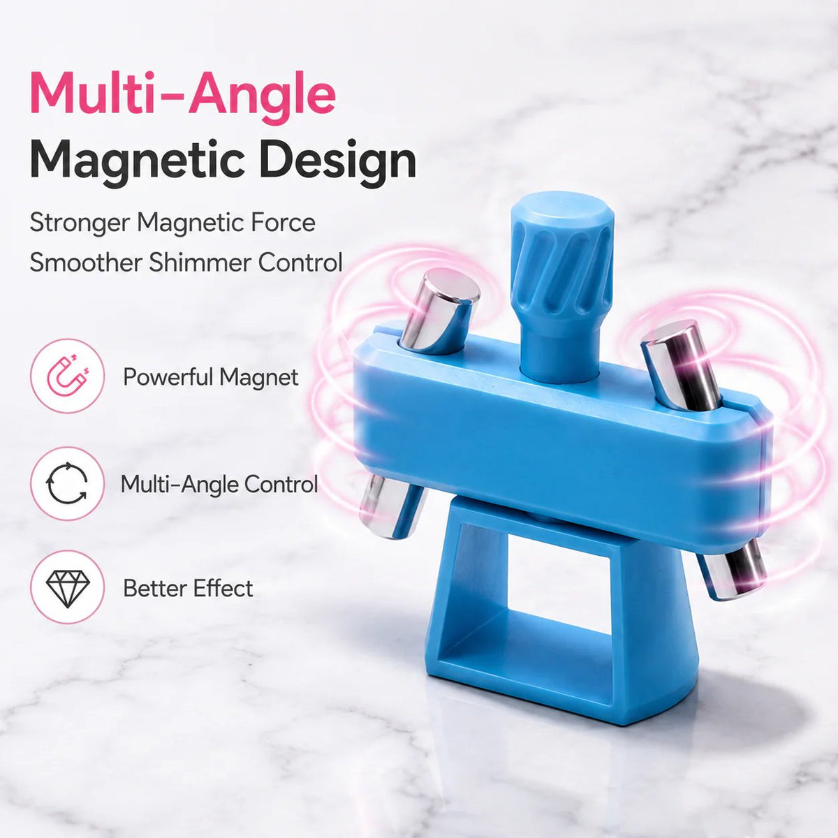 Glass Bead Cat-Eye Nail Magnet Tool | 3D Cat-Eye Manicure Tool