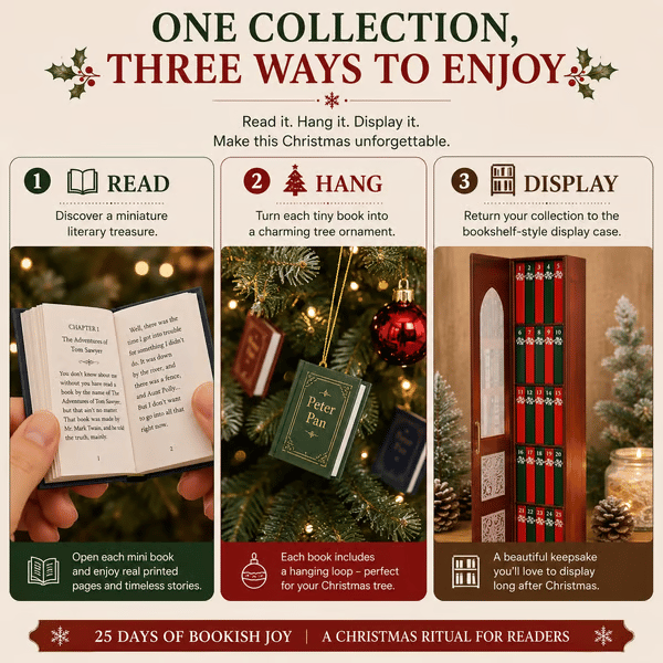 🔥Last Day 49% OFF📚 25-Day Mini Book Advent Calendar – A Book Lover's Christmas Countdown