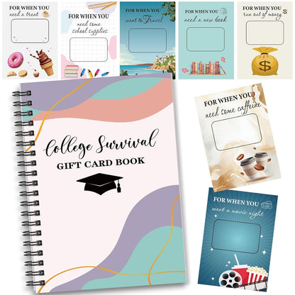 🎓📚Libro de tarjetas de regalo de supervivencia universitaria 🎁Sorpresas en cada página📚Tapa dura y línea de durabilidad