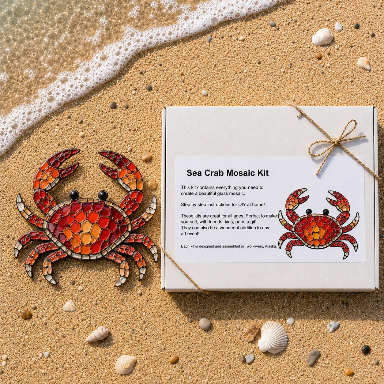 🔥 ÚLTIMO DÍA 49% DE DESCUENTO – 🌊 Kit de Mosaico de Pulpo | Artesanía de Vidrio DIY para Principiantes con Instrucciones Paso a Paso