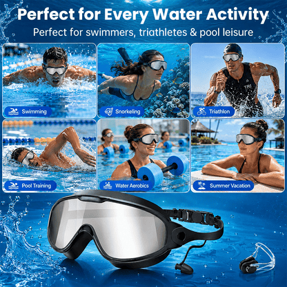 🏊 Anti-Fog Pro-Grade Adult Swim Goggles