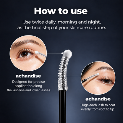 Eyelash base natural three-dimensional eyelash care solution