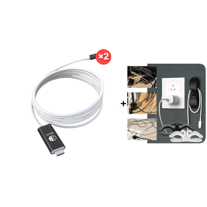🎮 Last-day deals🔥 USB-C to HDMI adapter cable – 2m – 100W PD charging & plug-and-play for Nintendo Switch