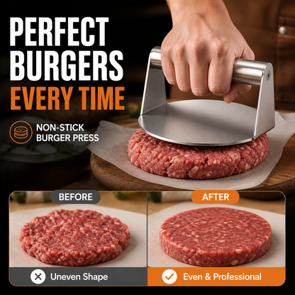 🥳HOT SALE🥳💞50K+ SOLD! Burger Press! Non-stick, easy clean & ergonomic. Perfect patties – grab yours! ✅