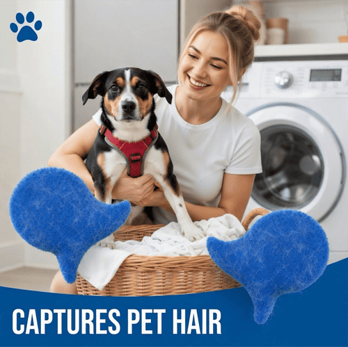 🔥HOT SALE 49% OFF🐟 6-Pack Fish-shaped Pet Hair Remover, Reusable Lint Catcher for Washer & Dryer, Clothes, Bedding, Fabrics✨