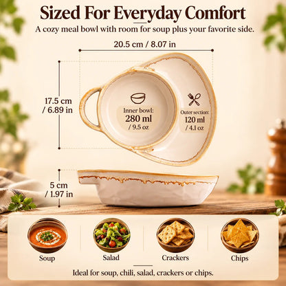 ✨Handmade Soup & Sandwich Bowl Set / Cozy Meals🥣