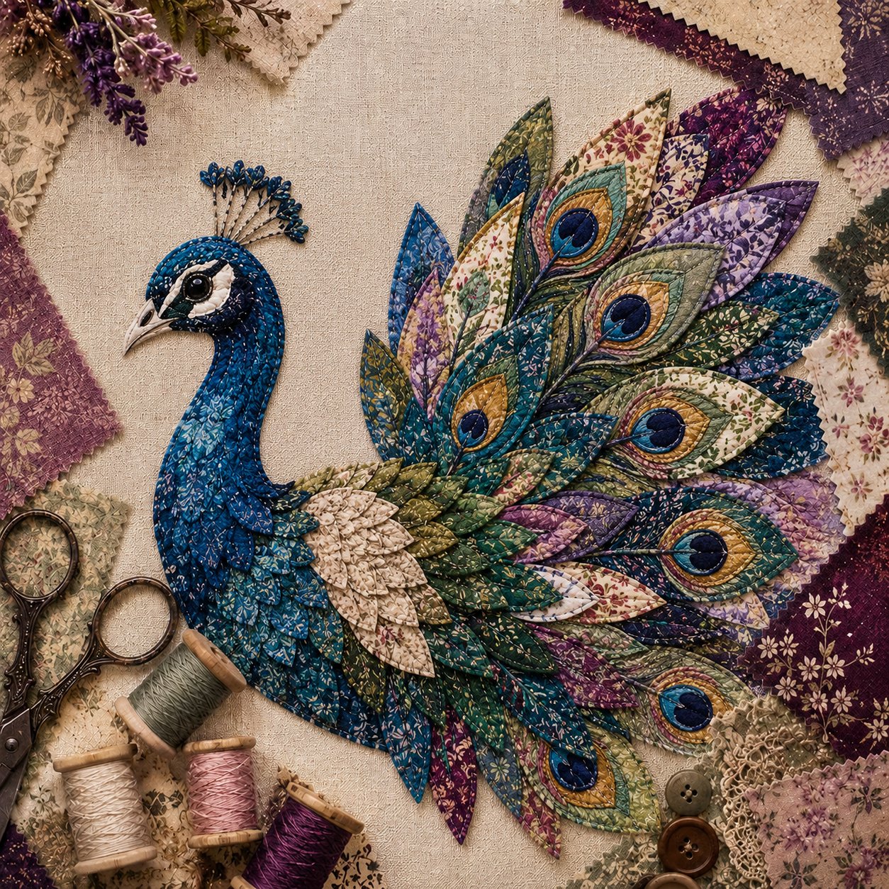 ✨ 3D Patchwork Bird DIY Craft Kit – Create a Layered Fabric Bird Worth Displaying 🐦💕Beginner Friendly