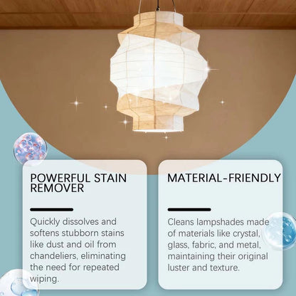 💡49% OFF🧼 Light Fixture Cleaning Spray | Powerful stain removal · Safe for all materials with no residue · Protects metal from oxidation · Suitable for chandeliers and decorative lights