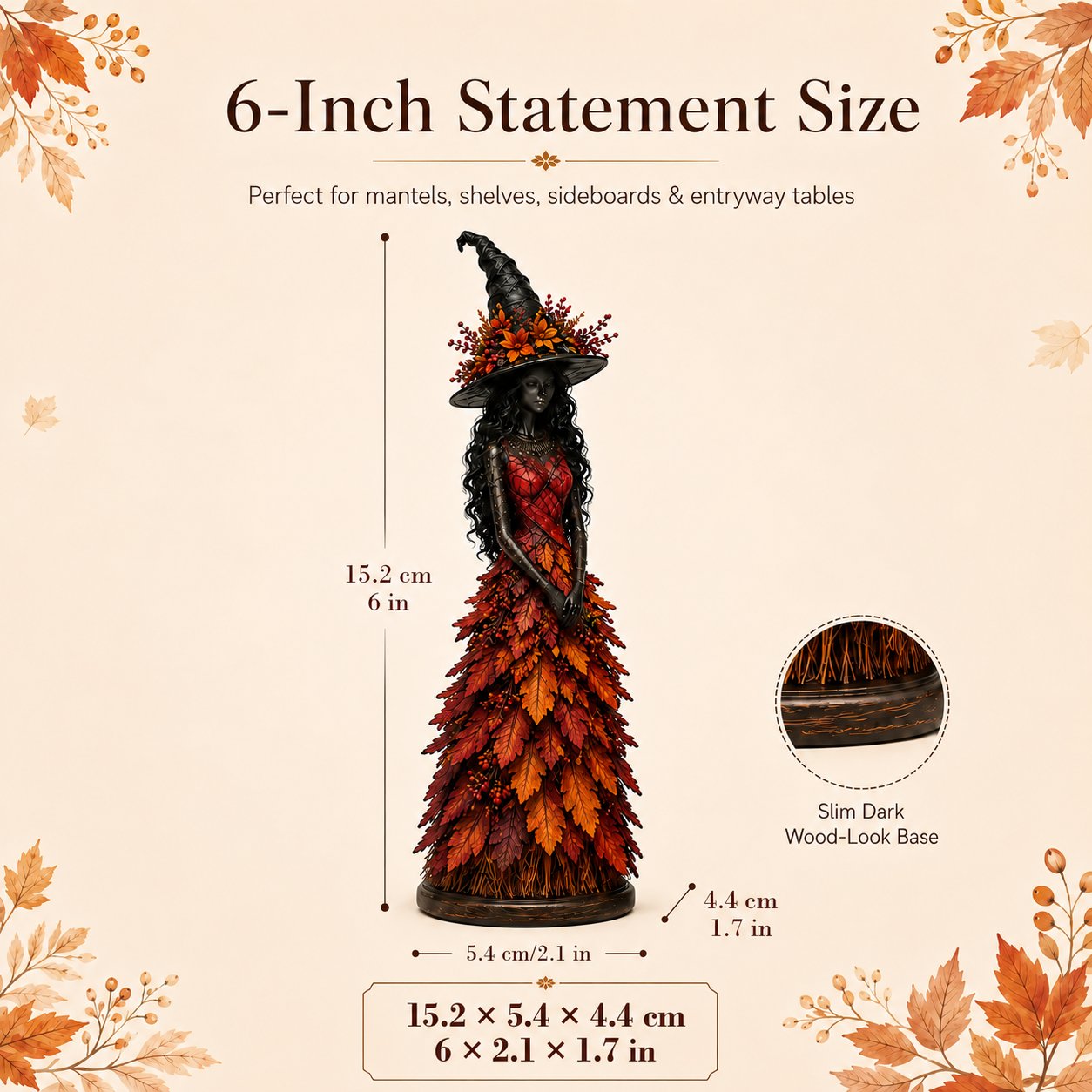 🔥ÚLTIMO DÍA 50% DTO. - 🧙‍♀️Figura de Bruja de Otoño Encantado (📦Compra 2 Envío Gratis)