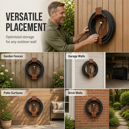 💯📢📢50% OFF !! ⏰Wall Mounted Iron Garden Hose Holder