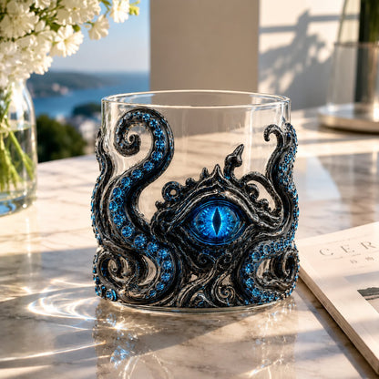 🔥OFERTA ESPECIAL🔥🌊Cristalería artesanal de pulpo de anillos azules