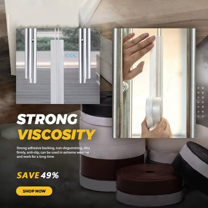 Sealing strip for doors – Self-adhesive draft stopper & insulation tape for doors, windows, and shower doors