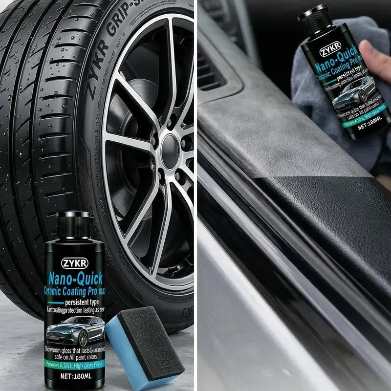 🚘 Nano Ceramic Car Paint Coating – Quick Gloss & Shine Care