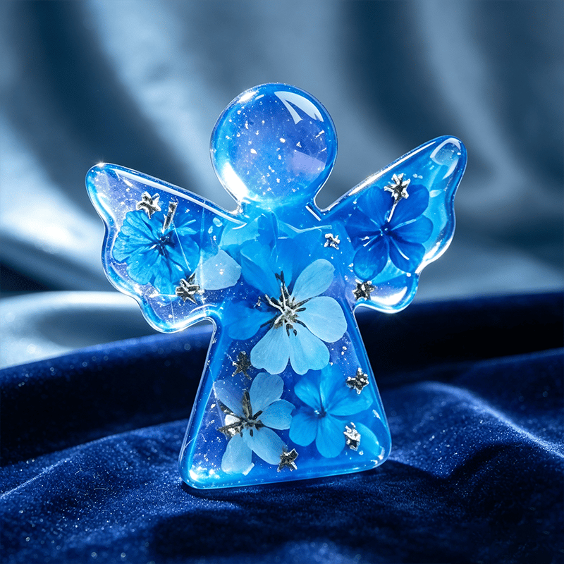 🪽Forget Me Not Dried Flower Angel Keepsake - Timeless Gift for Remembrance, Comfort & Hope