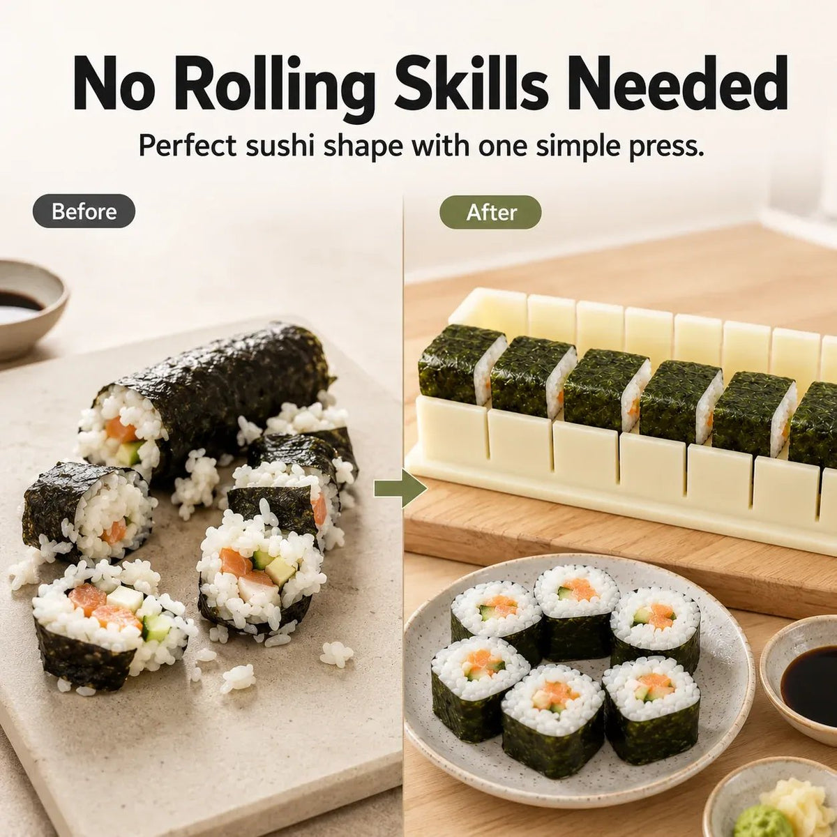 🍣Sushi Maker Mold – Perfect Homemade Rolls Made Easy