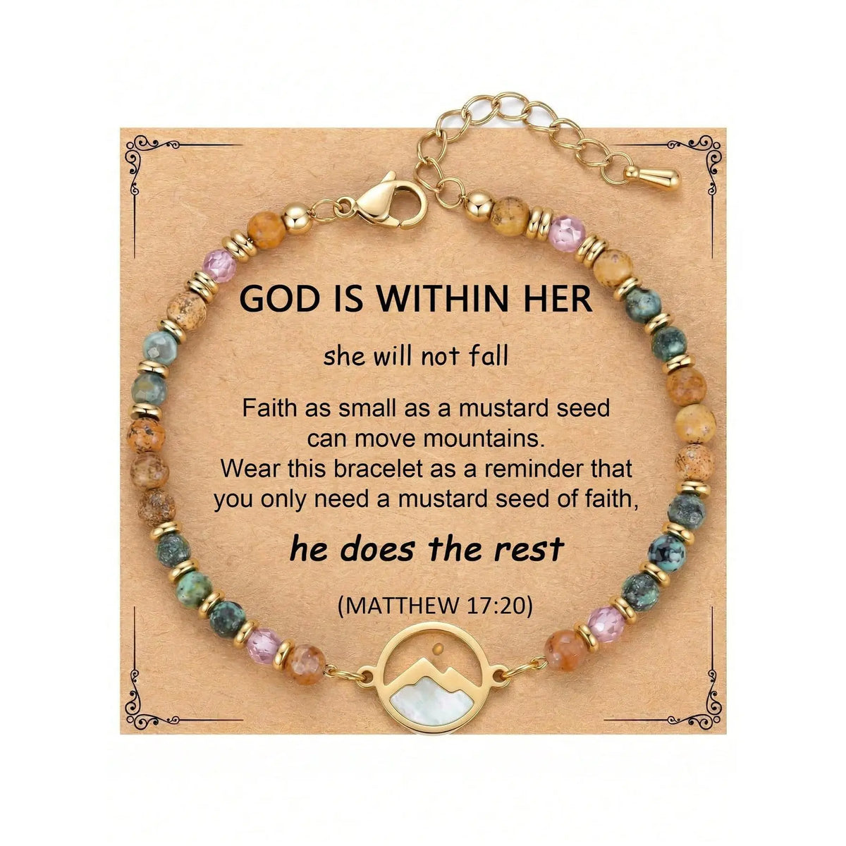 Women's Mustard Seed Beaded Bracelet