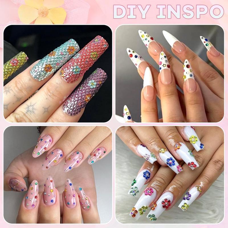 40,000 rhinestones in 40 colors, 3mm jelly-like flat bottom, sparkling set