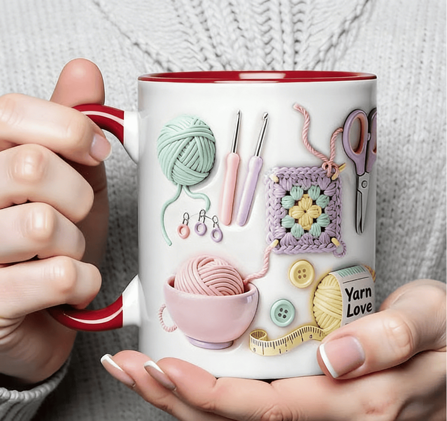 Yarn Love Mug, Gift For Crafters And Creative Souls