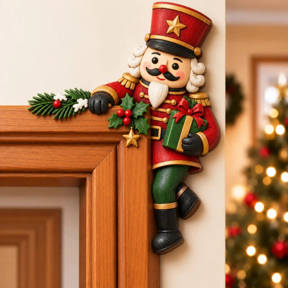🎅 Christmas Peekaboo Door Frame Corner Decor