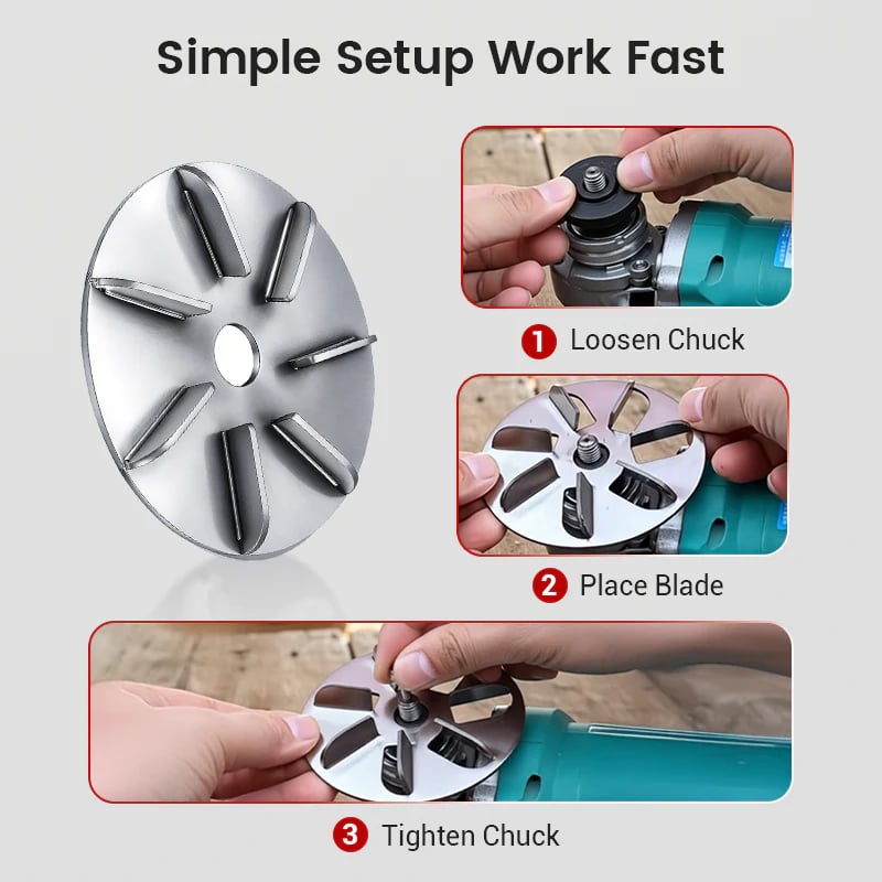 Labor-Saving Pig Hair Remover Scraper Disc