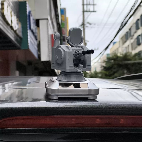 🛡️Solar-Powered Rotating Aircraft Carrier Gun Model