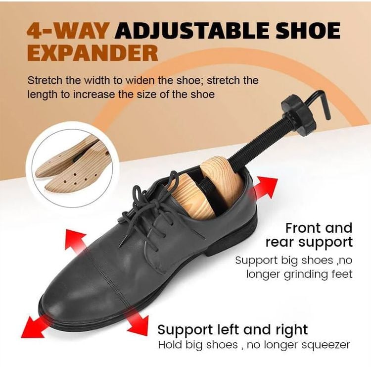 Wooden Shoe Stretcher (2 WAYS stretch)