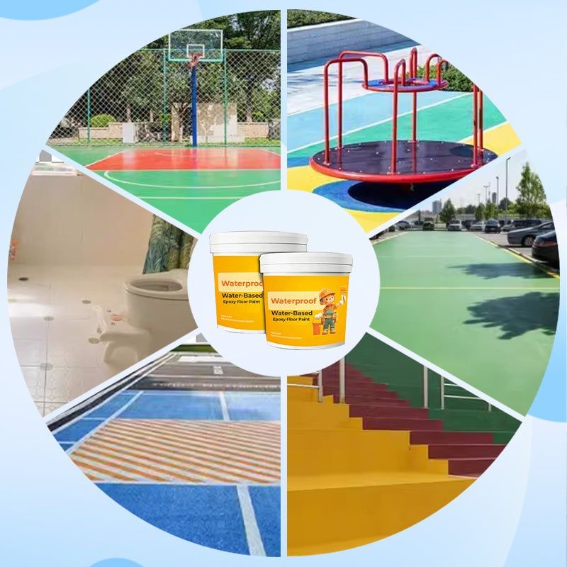 💯Waterproof Water-Based Epoxy Floor Paint