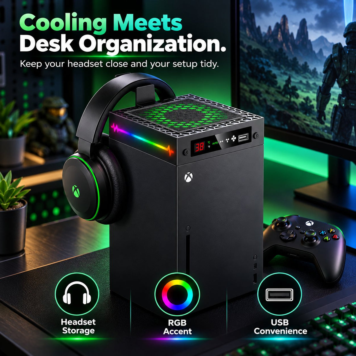 🎮 Xbox Series X Cooling Stand