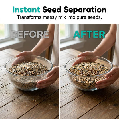 ⏰Rechargeable Bird Seed Shell Separator