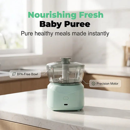 Wireless Mini Food Chopper – One-Touch & Dual S-Blade Design