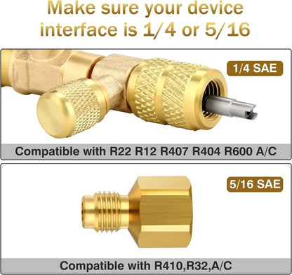 📢📢49% OFF !! ✨Professional AC Valve Core Remover & Installer Kit
